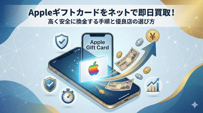 Appleギフトカードをネットで即日買取！高く安全に換金する手順と優良店の選び方